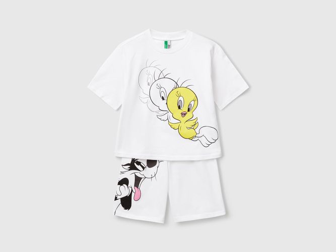 Benetton, Pyjama looney Tunes, taille 18-24, Blanc, Enfants - United Colors of Benetton - Modalova