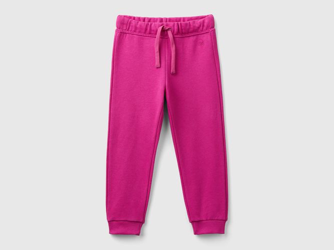 Benetton, Pantaloni In Felpa Di Cotone Bio, taglia 104, Fucsia, Bambini - United Colors of Benetton - Modalova