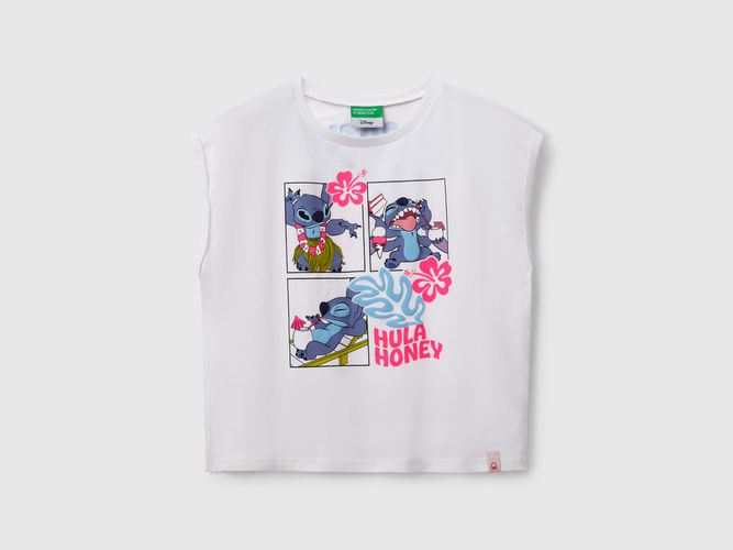 Benetton, T-shirt disney Lilo & Stitch, taille 2XL, Blanc, Enfants - United Colors of Benetton - Modalova