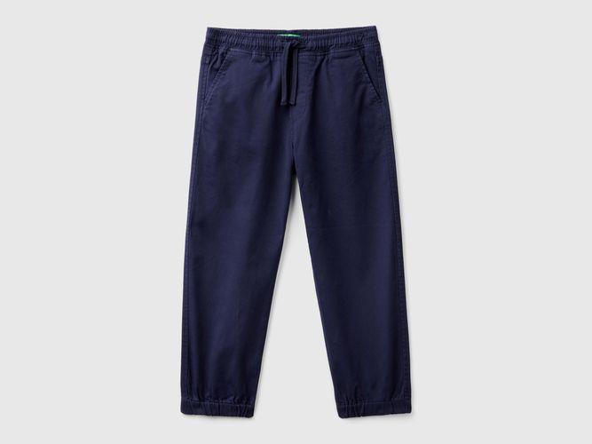 Benetton, Pantalon De Jogging En Coton Stretch Avec Coulisse, taille 2XL, Bleu Foncé, Enfants - United Colors of Benetton - Modalova