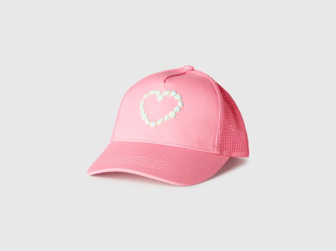 Benetton, Casquette De Baseball En Coton Et Maille, taille 12-24, Rose, Enfants - United Colors of Benetton - Modalova
