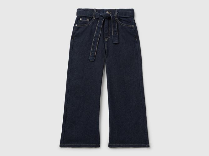 Benetton, Jean Coupe Large Avec Ceinture, taille 2XL, Bleu, Enfants - United Colors of Benetton - Modalova