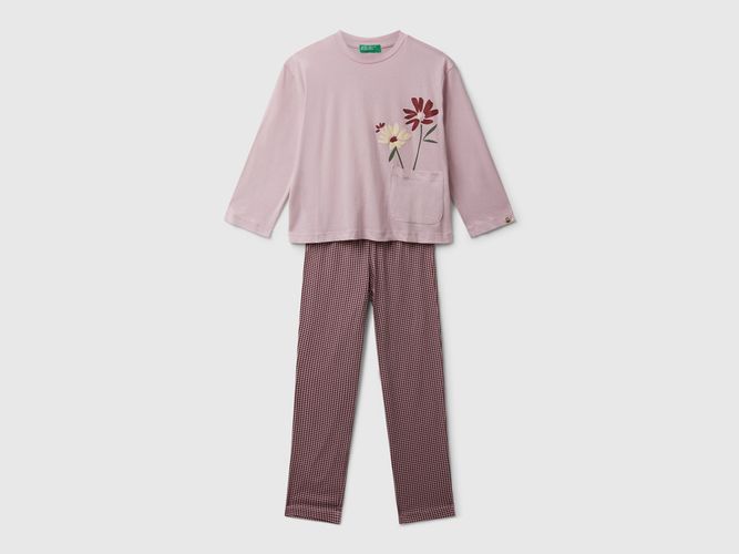 Benetton, Pyjama À Imprimé Fleuri, taille 18-24, Rose, Enfants - United Colors of Benetton - Modalova
