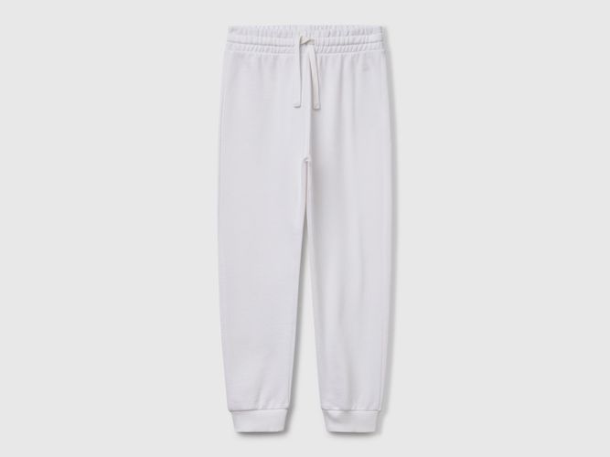 Benetton, Pantalon De Survêtement Avec Logo, taille 2XL, Blanc, Enfants - United Colors of Benetton - Modalova