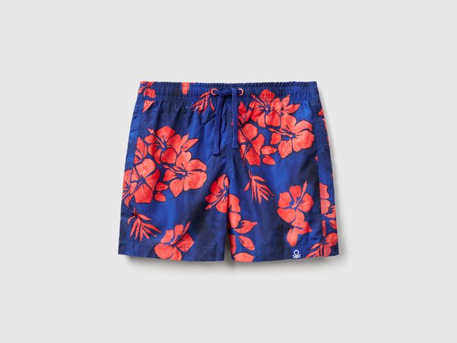 Benetton, Short De Bain En Nylon À Motifs, taille 18-24, Turquoise, Enfants - United Colors of Benetton - Modalova