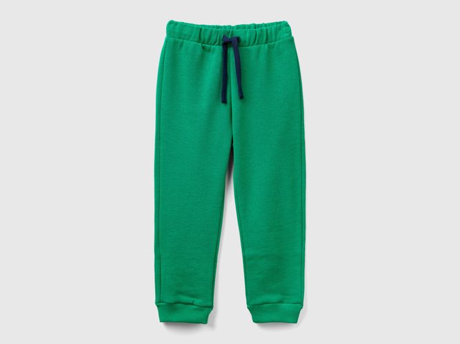 Benetton, Pantalon En Coton À Logo, taille 12-18, Vert, Enfants - United Colors of Benetton - Modalova