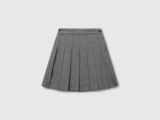 Benetton, Jupe Plissée En Flanelle, taille 2XL, Gris, Enfants - United Colors of Benetton - Modalova