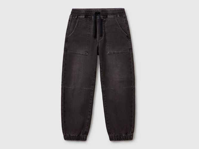 Benetton, Pantalon De Jogging En Jean, taille 2XL, Noir, Enfants - United Colors of Benetton - Modalova