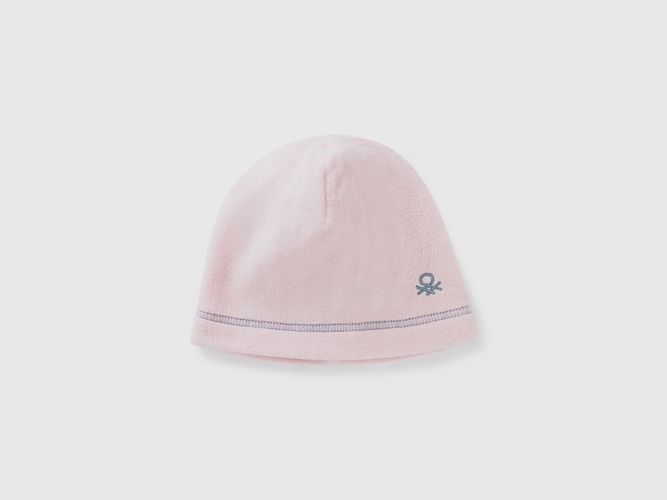 Benetton, Bonnet À Logo En Polaire, taille 12-24, Rose Pâle, Enfants - United Colors of Benetton - Modalova