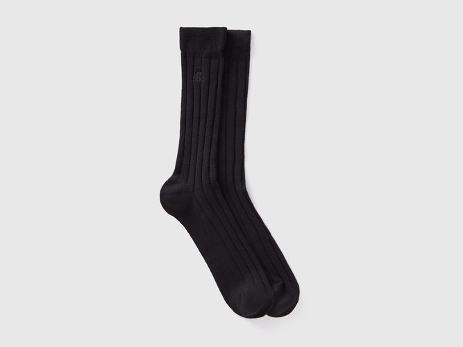 Benetton, Chaussettes En Cachemire Mélangé, taille 36-41, Noir - United Colors of Benetton - Modalova