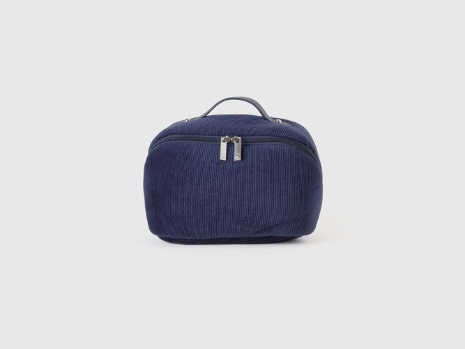 Benetton, Trousse De Toilette En Mélange De Coton, taille OS, Bleu Foncé - United Colors of Benetton - Modalova