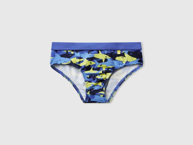Benetton, Slip De Bain Imprimé Requin, taille 18-24, Multicolore, Enfants - United Colors of Benetton - Modalova