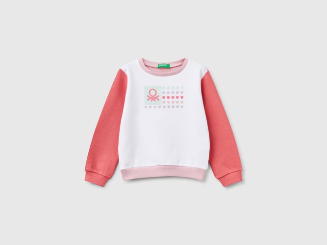 Benetton, Sweat En Coton À Imprimé Pailleté, taille 12-18, Multicolore, Enfants - United Colors of Benetton - Modalova