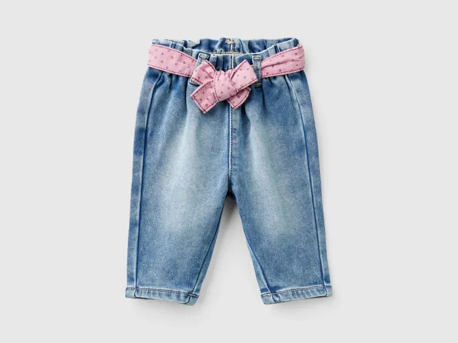 Benetton, Jeans Thermique À Ceinture, taille 1-3, Bleu, Enfants - United Colors of Benetton - Modalova