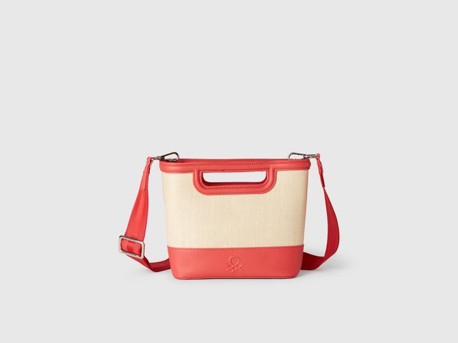 Benetton, Cabas Moyen En Raphia, taille OS, Rouge Brique - United Colors of Benetton - Modalova