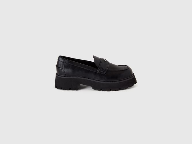 Benetton, Mocassins En Tissu Enduit, taille 36, Noir - United Colors of Benetton - Modalova