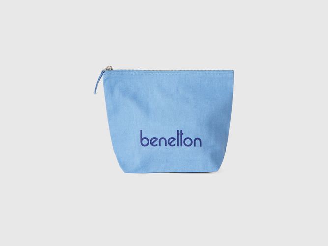 Benetton, Clutch In Pure Cotton, taille OS, Bleu Clair - United Colors of Benetton - Modalova