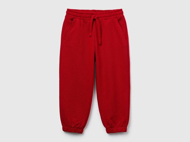 Benetton, Pantalon De Jogging Doux Avec Cordon De Serrage, Taille: 12-18, Rouge, Enfants - United Colors of Benetton - Modalova