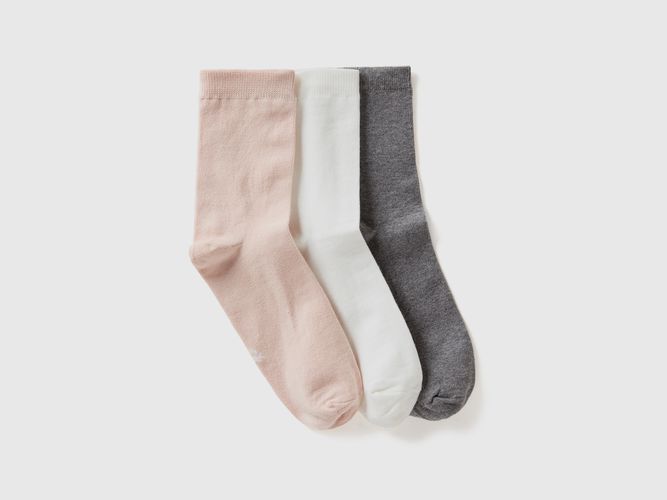 Benetton, Lot De Chaussettes Hautes En Coton Bio Stretch Mélangé, taille 43-46, Multicolore - United Colors of Benetton - Modalova