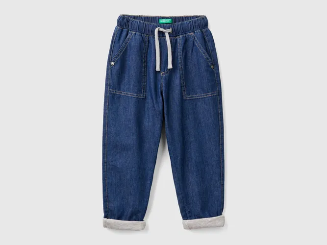 Benetton, Jogging Doublé En Jeans, taille 12-18, Bleu, Enfants - United Colors of Benetton - Modalova