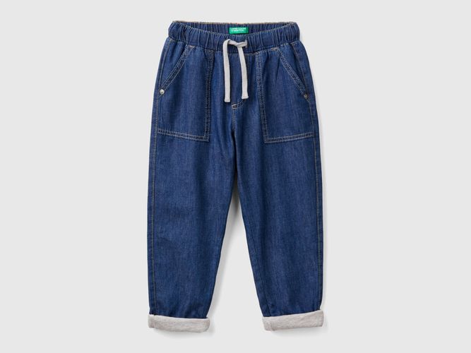 Benetton, Jogging Doublé En Jeans, taille 18-24, Bleu, Enfants - United Colors of Benetton - Modalova