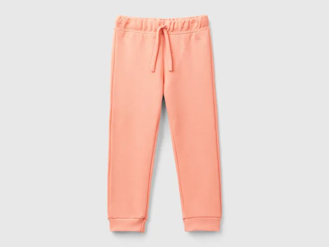 Benetton, Jogging En Coton Bio, taille 12-18, Rose Pêche, Enfants - United Colors of Benetton - Modalova