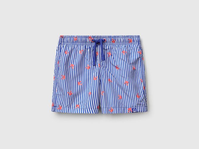 Benetton, Short De Bain En Nylon À Motifs, taille 18-24, Bleu, Enfants - United Colors of Benetton - Modalova