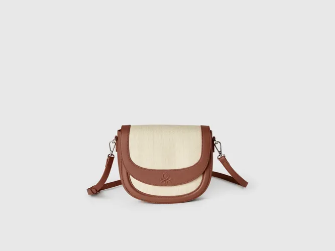 Benetton, Sac Bandoulière Effet Raphia, taille OS, Marron - United Colors of Benetton - Modalova