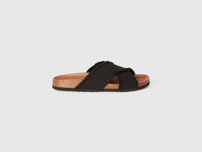 Benetton, Chaussons À Double Bande, taille 36, Noir - United Colors of Benetton - Modalova
