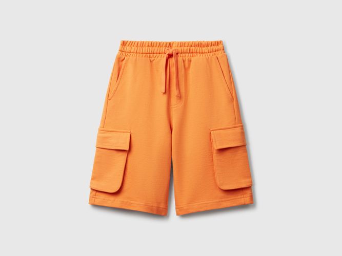 Benetton, Short Cargo En Molleton Léger, taille 2XL, , Enfants - United Colors of Benetton - Modalova
