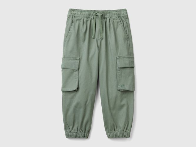 Benetton, Pantalon Cargo À Cordon De Serrage, taille 12-18, Vert Clair, Enfants - United Colors of Benetton - Modalova