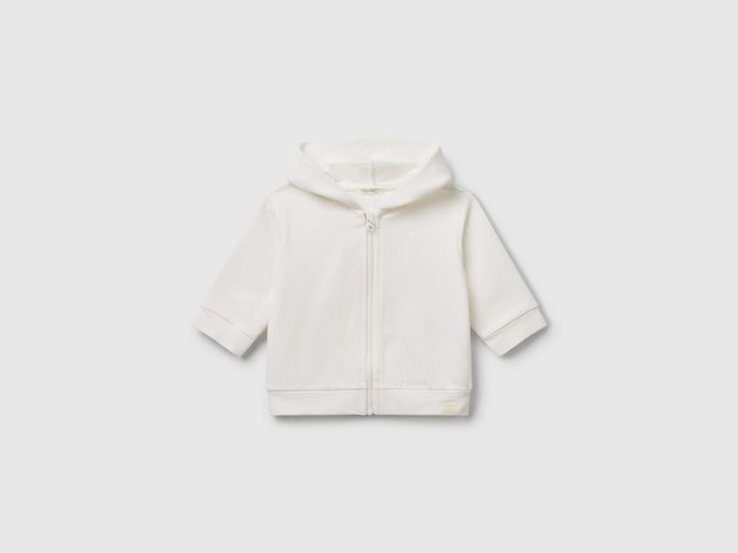 Benetton, Sweat À Capuche En Coton, taille 0-1, Crème, Enfants - United Colors of Benetton - Modalova
