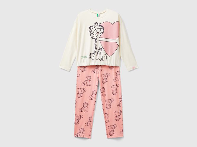 Benetton, Pyjama Garfield 2024 By Paws, Inc., taille 18-24, Crème, Enfants - United Colors of Benetton - Modalova