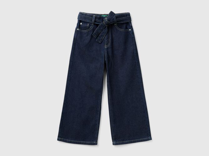 Benetton, Jeans Coupe Wide À Ceinture, taille 2XL, Bleu, Enfants - United Colors of Benetton - Modalova