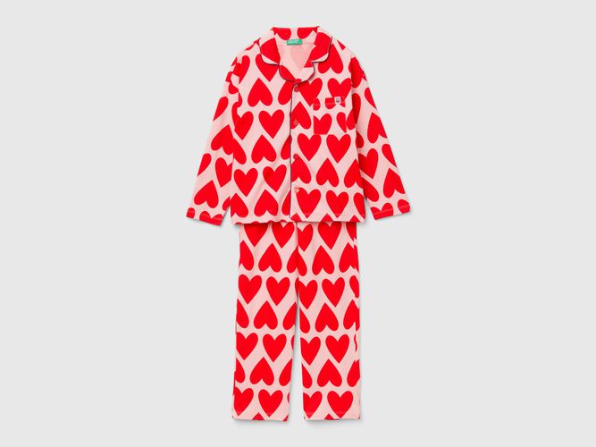 Benetton, Pyjama À Motif Caurs, taille 18-24, Rose, Enfants - United Colors of Benetton - Modalova