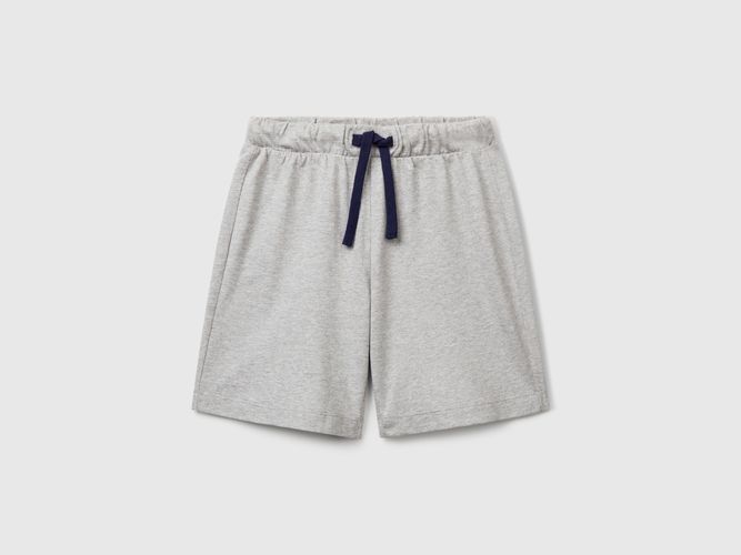 Benetton, Bermuda 100% Coton, taille 2XL, Gris Clair, Enfants - United Colors of Benetton - Modalova