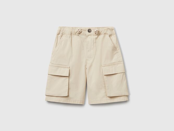 Benetton, Short Parachute En Coton Stretch, taille 12-18, , Enfants - United Colors of Benetton - Modalova