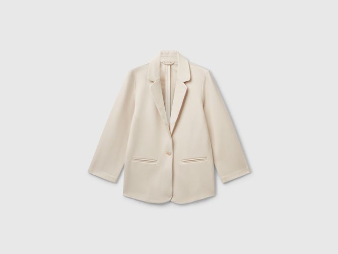 Benetton, Blazer Long Élégant, taille 2XL, Crème, Enfants - United Colors of Benetton - Modalova