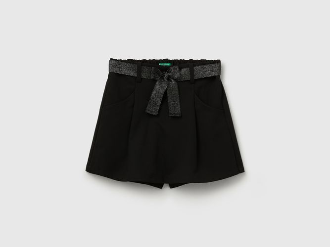 Benetton, Culotte Avec Ceinture, taille 2XL, Noir, Enfants - United Colors of Benetton - Modalova