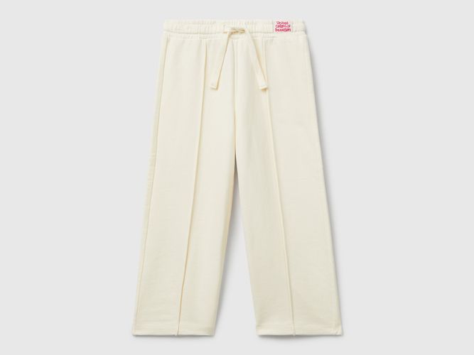 Benetton, Pantalon De Survêtement Coupe Large, taille 12-18, Crème, Enfants - United Colors of Benetton - Modalova