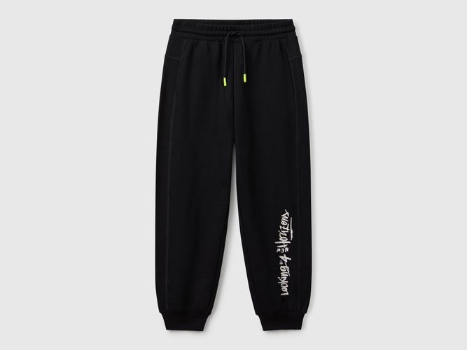 Benetton, Pantalon De Survêtement À Imprimé Graffiti, taille 2XL, Noir, Enfants - United Colors of Benetton - Modalova