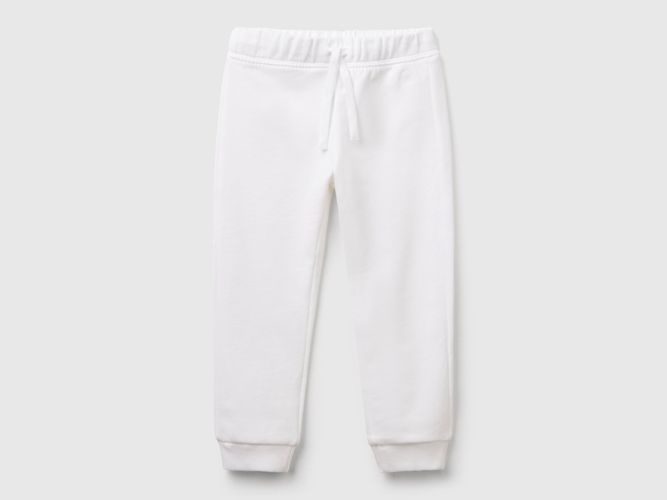 Benetton, Pantalon De Jogging En Coton, taille 12-18, Blanc, Enfants - United Colors of Benetton - Modalova