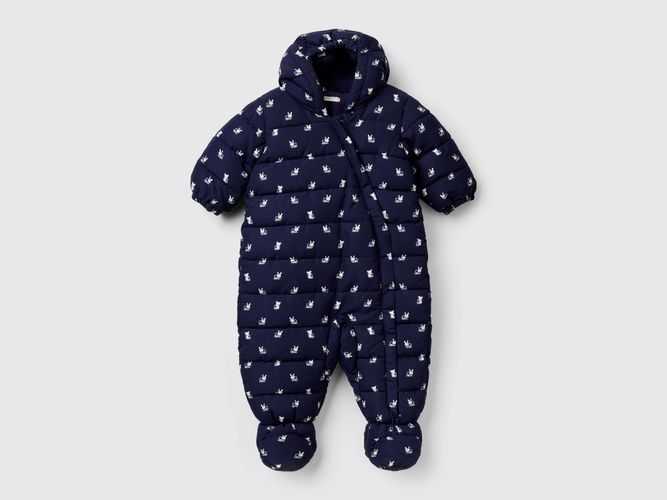 Benetton, Tuta Intera Imbottita "rain Defender", taglia 62, Blu Scuro, Bambini - United Colors of Benetton - Modalova