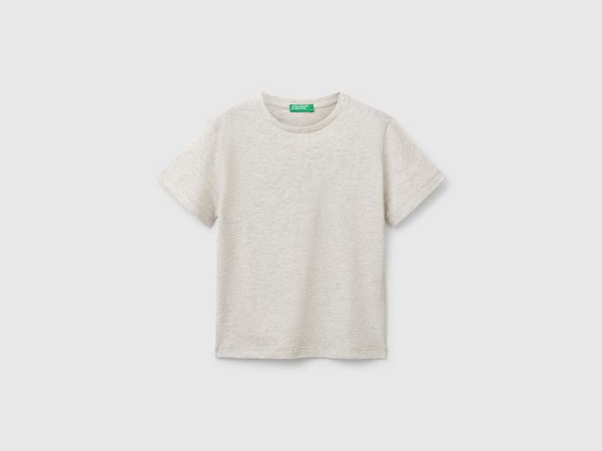 Benetton, T-shirt En Coton Avec Imprimé, taille 12-18, Gris Clair, Enfants - United Colors of Benetton - Modalova