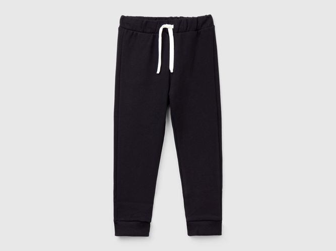 Benetton, Pantalon En Coton À Logo, taille 12-18, Noir, Enfants - United Colors of Benetton - Modalova