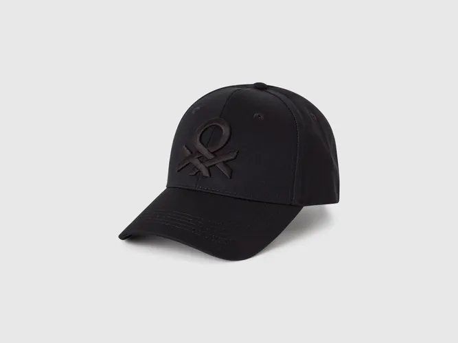 Benetton, Casquette De Baseball Avec Logo Brodé, taille OS, Noir - United Colors of Benetton - Modalova