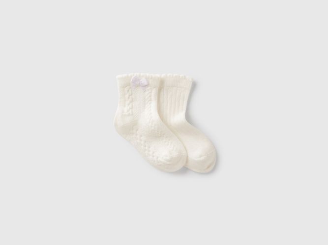 Benetton, Ensemble De Chaussettes En Coton Mélangé, taille 0-3, Blanc, Enfants - United Colors of Benetton - Modalova