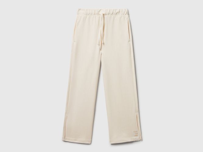Benetton, Pantalon De Survêtement À Jambes Larges, taille 2XL, Crème, Enfants - United Colors of Benetton - Modalova