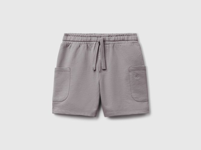 Benetton, Short Cargo En Coton, taille 12-18, Gris, Enfants - United Colors of Benetton - Modalova