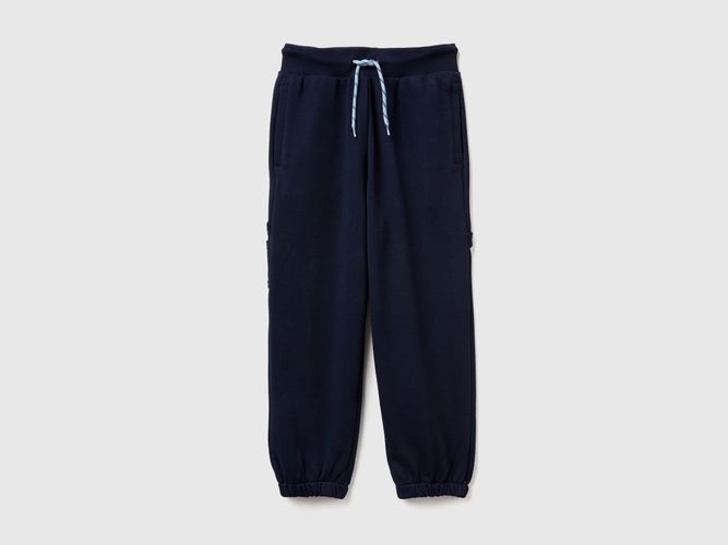Benetton, Pantalon De Jogging Large Avec Poches, Taille: 2XL, Bleu Foncé, Enfants - United Colors of Benetton - Modalova